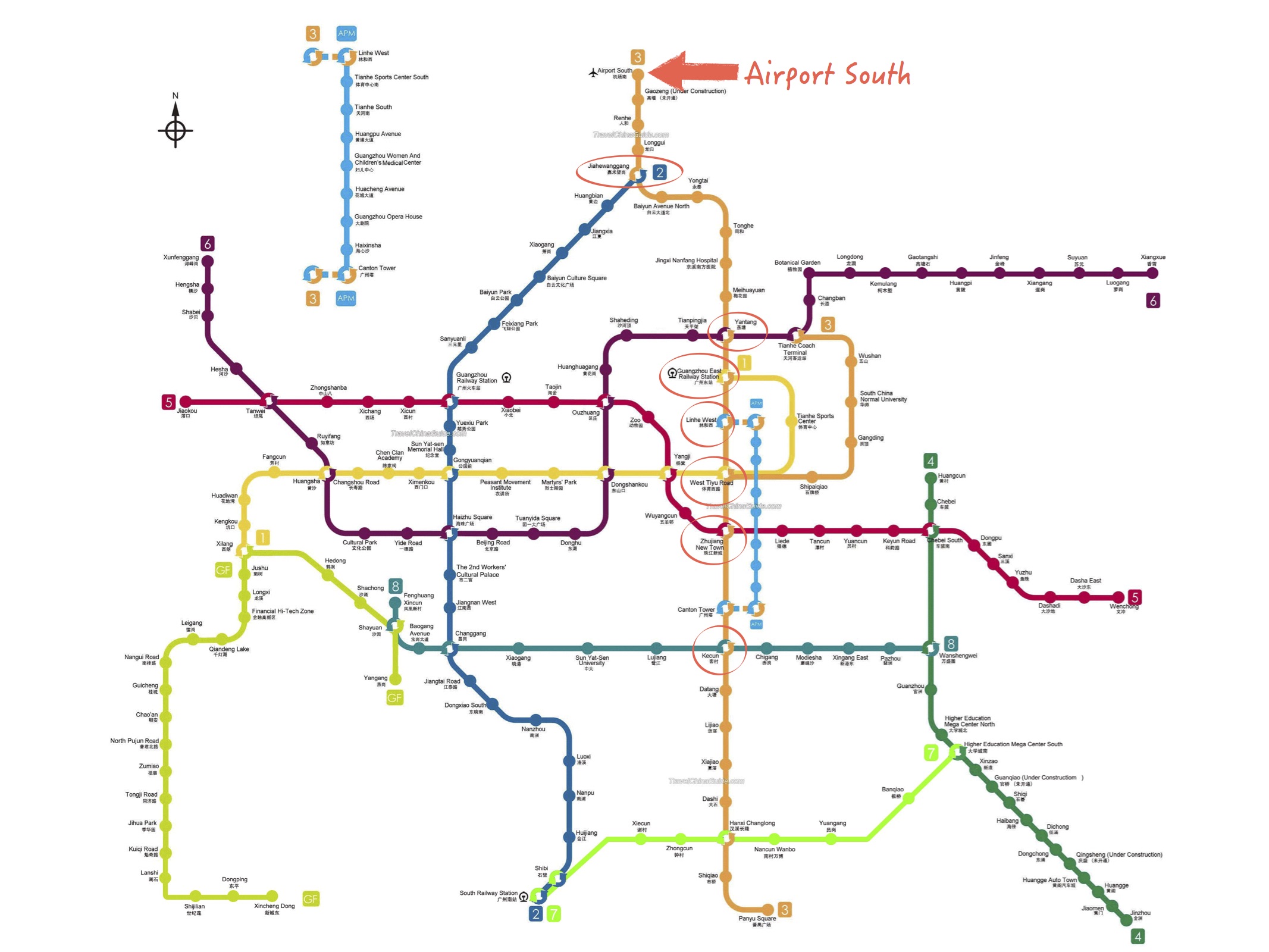 Guagzhou Metro Map